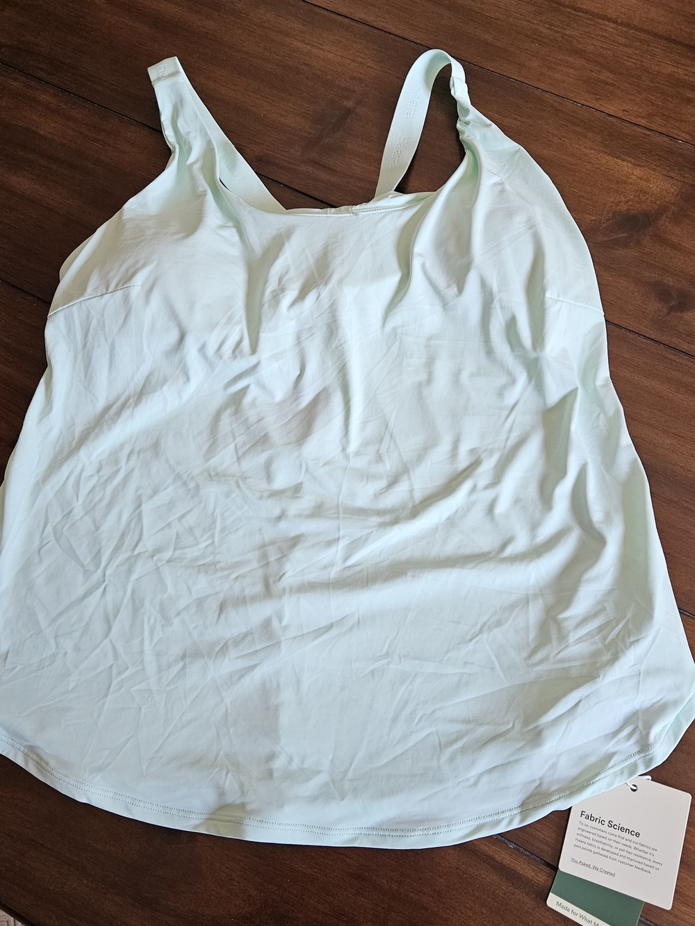 HALARA Mint Green Built-In Support Tank Top